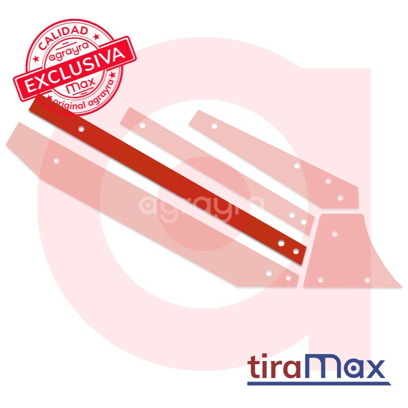 Tira central larga derecha TiraMAX p/arado con equipo Vogel&Noot - AgrayraMax 02040272 posición